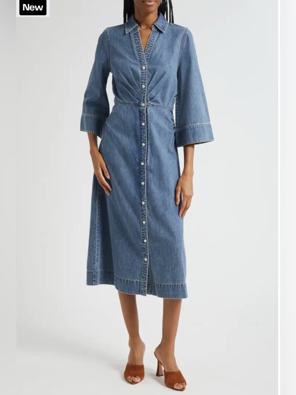 Veronica Beard Jeans Haydon Midi Dress – Rebel Blue – Size 2 – NWT